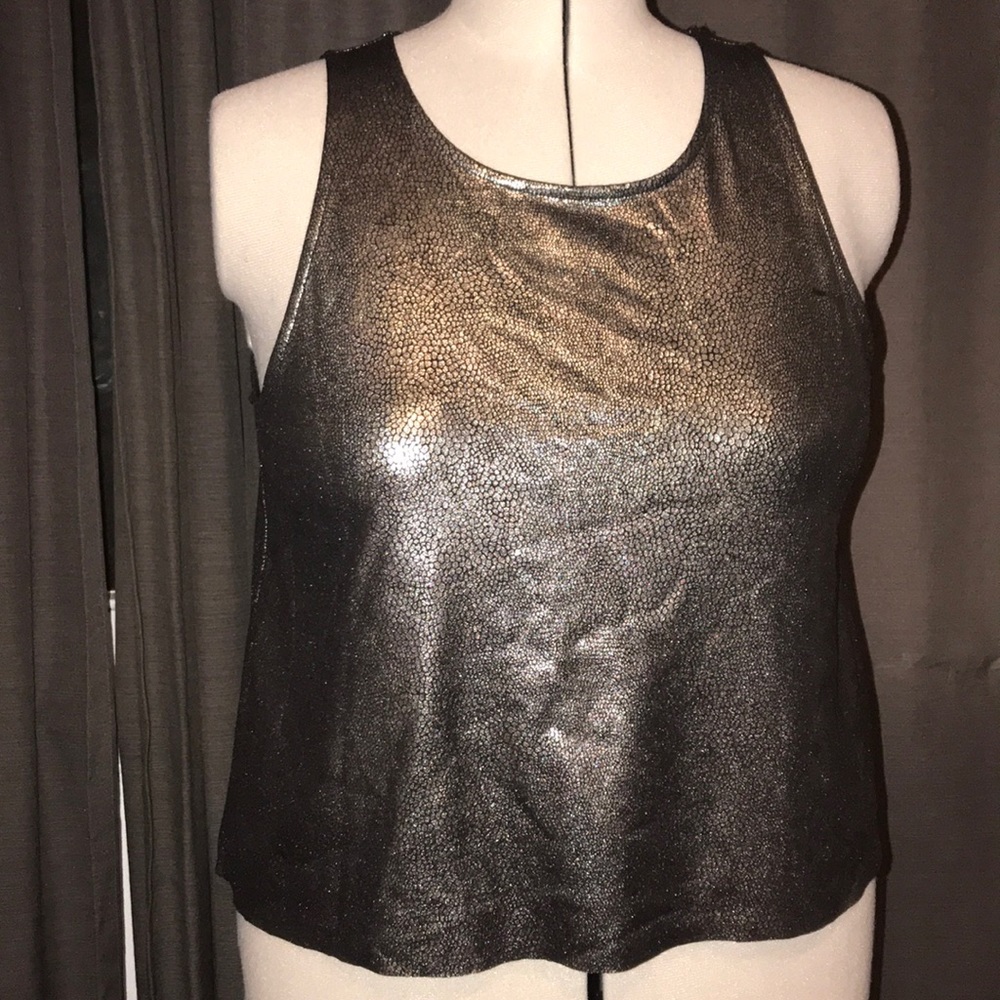 Metallic crop top